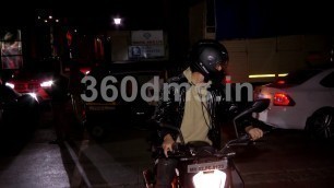 'Dhadak Movie Actor Ishaan Khattar Spotted with his Bike'