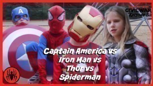 'Little Heroes Captain America vs Iron Man In Real Life | Civil War Episode 5 | Superhero Kids Movie'