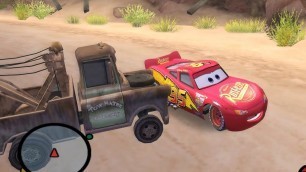 'Disney Pixars Cars Movie Game   Sleepy Mcqueen 9   Napping On A Railroad'