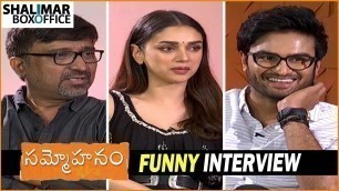'Sammohanam Movie Team Interview || Sudheer Babu, Aditi Rao Hydari, Mohanakrishna Indraganti'