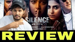 'Silence Malayalam Movie Review Nishabdham Telugu madhavan Movie Review'