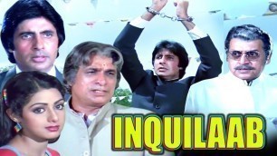 'Inquilaab Full Movie | Amitabh Bachchan Hindi Action Movie | Sridevi | Bollywood Action Movie'