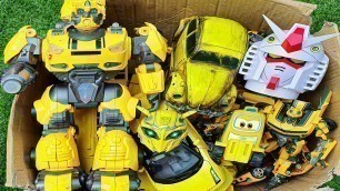 'Yellow car is in the box - Bumblebee, Optimus Prime Transformers Movie, Autobots Full Mainan Robot!'
