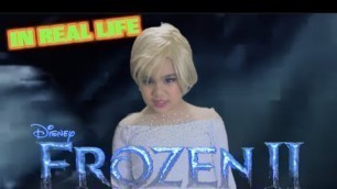 'NEW Frozen 2 fanmade trailer, Real-life Elsa battles to freeze the waves in an ocean storm.'