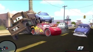 'Disney Pixars Cars Movie Game - Crash Mcqueen 104 - Following Mater'