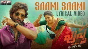 '#SaamiSaami Full Song(Telugu) Lyrical | Pushpa Songs | Allu Arjun, Rashmika | DSP | Sukumar'
