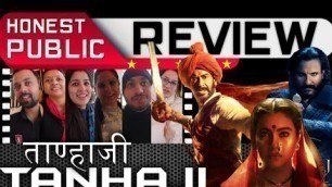'TANHAJI (2020) Public Review Hindi Movie | Ajay Devgn, Kajol, Saif Ali Khan & Sharad Kelkar'