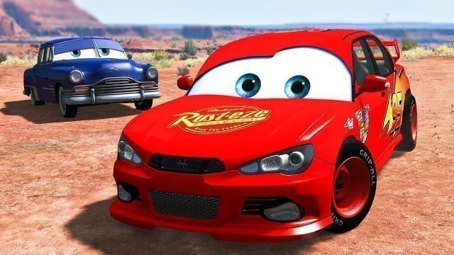 'Lightning Mcqueen and Doc Hudson / Cars Movie Remake - BeamNG.drive'