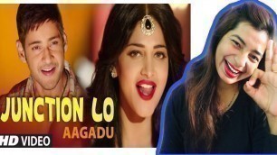 'Junction Lo | Aagadu Movie Songs | Reaction By MAHI'