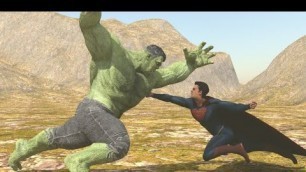 'Superman vs Hulk The Fight part 5 Full Fight Death Battle'