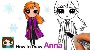 'How to Draw Anna | Disney Frozen 2'