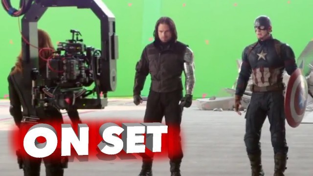 'Captain America: Civil War: Behind the Scenes Movie Broll- Scarlett Johansson, Chris Evans'