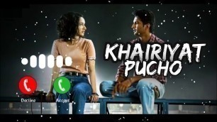 'Khairiyat pucho song Ringtone ।। Chhichhore Movie song Ringtone ।। Download link in Description