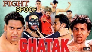 'Ghatak (1996) | Sunny Deol Best Dialogue | Ghatak Movie Spoof | Action Scene (Famous Filmistar)'