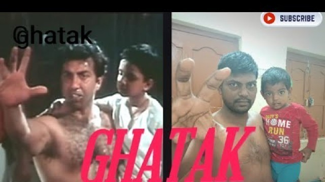 'Ghatak  (1996) | Sunny Deol best  dialogue  |  Manoj Kumar | Ghatak movie spoof | comedy scene |'