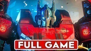 'TRANSFORMERS WAR FOR CYBERTRON Gameplay Walkthrough Part 1 FULL GAME [1080p HD] - No Commentary'