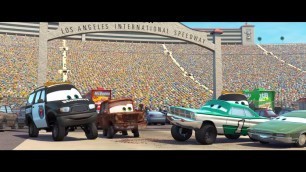 'Disney Pixar Cars LA Tie Break \"Mario Andretti knows my name\" Movie Scene NEW International Version'