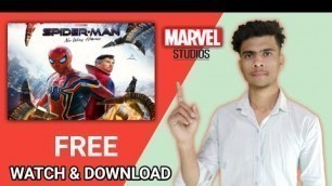 'How To Watch Spiderman No Way Home Movie | How To Download Spiderman No Way Home Movie in Hindi'