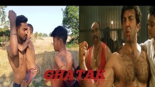 'Ghatak movie scene 1996 Sunny Deol best scene dailogue| Ghatak movie local scene'