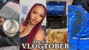 'VLOGTOBER DAY 16: NEW HAIR, WHO DIS?! Jumbo Knotless Braids, New Clothes, Gym, Movie Night + More'