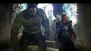 'Avengers vs Chitauri Army - Hulk Punches Thor - Final Battle Scene - Movie CLIP HD'