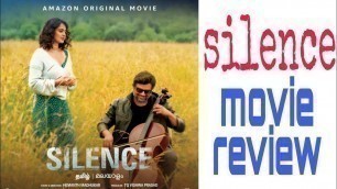 'Silence tamil movie review /mystery thriller movie/mathavan-anushka-anjali/films toki'