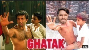'Ghatak (1996) | Sunny Deol Best #Dialogue | Danny Denzongpa | Ghatak #Movie Spoof | #Comedy Scene |'