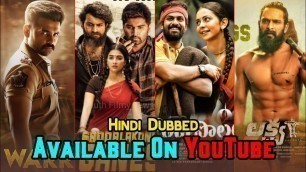 '10 Big New South Indian Hindi Dubbed Blockbuster Movies | Available On YouTube | Valmiki | Lakshya'