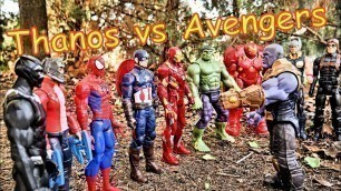 'Thanos vs Avengers + Spiderman - Hulk, Thor, Black Panther, Iron Man Full Fight!'