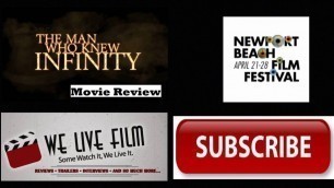 'Video Link to The Man Who Knew Infinity (2016) We Live Film #NBFF2016 Movie Review'