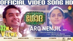 'Aaro Nenjil Video Song with Lyrics | Godha Official | Tovino Thomas | Wamiqa Gabbi | Shaan Rahman'