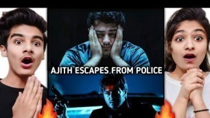 'Billa AJITH ESCAPES FROM POLICE Scene Reaction | Thala Ajith | Billa Movie Scenes Reaction'