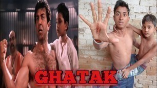 'Ghatak(1996) movie/ Sunny Deol dialogue video/Ghatak movie spoof video/  Ghatak Comedy Scene'