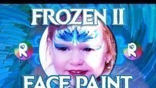 'Elsa Frozen II Face Paint'
