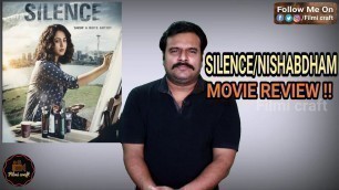 'Silence Movie Review | Nishabdham Movie Review by Filmi craft Arun | Madhavan | Anushka Shetty'