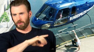 'CHRIS EVANS Explains Bulging Biceps & Helicopter Scene In Captain America Civil War'