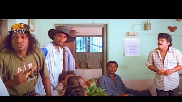'African Boys Comes To See Jaggesh\'s Sister | Comedy Scene | Maari Kannu Hori Myage Kannada Movie'