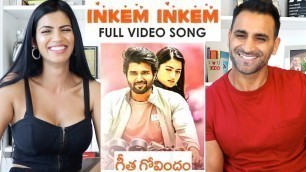 'INKEM INKEM (Full Video Song) REACTION!! | Geetha Govindam | Vijay Deverakonda | Rashmika'