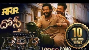 'Dosti Video Song - RRR Movie - Jr Ntr - Ram Charan - S.s Rajamouli - M. M. Keeravani - music world'