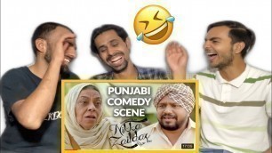 'REACTION ON - Nikka Zaildar Punjabi Movie Comedy Moments'