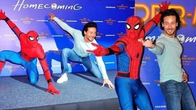 'UNCUT - Spider-Man Homecoming Hindi | Press Conference | Tiger Shroff As Spider Man'