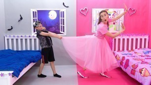 'Pink vs Black Challenge for friends by Vlad and Niki'