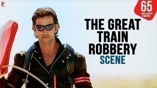'The Great Train Robbery Scene | Dhoom:2 | Hrithik Roshan | Dhoom Robbery Scene, Best Bollywood Scene'