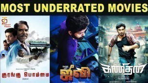 'Underrated Kollywood Movies | Most Underrated Tamil Movies | Kurangu Bommai | Jeevi | Kanithan'
