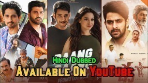 '6 New South Big Hindi Dubbed Movies | Available Now On YouTube | Lakshya | Maha Samudram | New 2022'