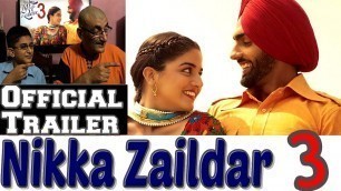 'Punjabi Movie |\"Nikka Zaildar 3\"| Official Trailer | Pakistani Father Son reaction | Generation Edge'