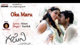 'Oka Maaru kalisina andham Ghajini Telugu Full Song Cover By Naveen Kumar...'