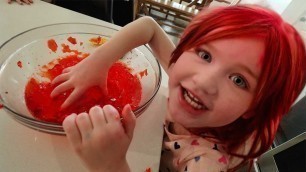 'ADLEY got PiNK HAiR!!  Ultimate Surprise for Mom & Dad after Snowboarding Date! Happy Valentines Day'