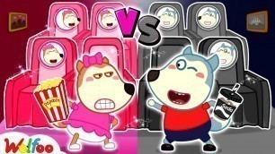 'Wolfoo and Lucy Play Pink vs Black Cinema Challenge - Fun Playtime for Kids | Wolfoo Family Official'
