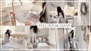 'FULL HOUSE SPEED CLEAN | Extreme Cleaning Motivation | FULL DECEMBER CLEAN | PRE CHRISTMAS'